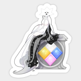 Deco White Diamond Sticker